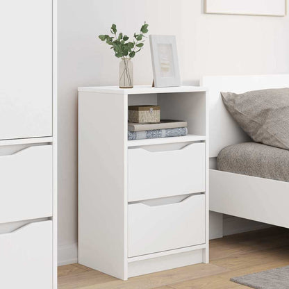 vidaXL Bedside Tables 2 pcs White 40 x 30 x 67 cm Engineered Wood