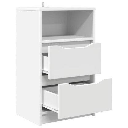 vidaXL Bedside Tables 2 pcs White 40 x 30 x 67 cm Engineered Wood
