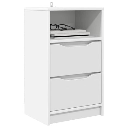vidaXL Bedside Tables 2 pcs White 40 x 30 x 67 cm Engineered Wood
