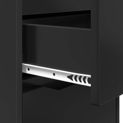 vidaXL Bedside Table Black 40 x 30 x 467 cm Engineered Wood