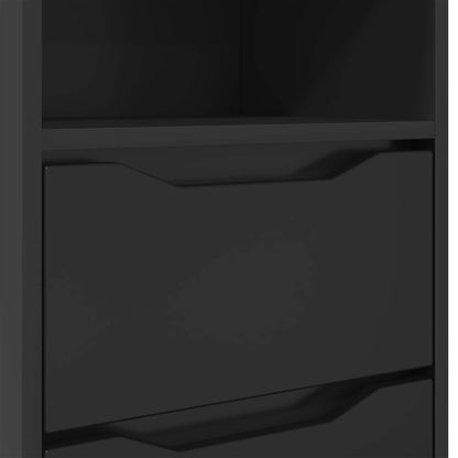 vidaXL Bedside Table Black 40 x 30 x 467 cm Engineered Wood