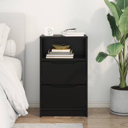 vidaXL Bedside Table Black 40 x 30 x 467 cm Engineered Wood