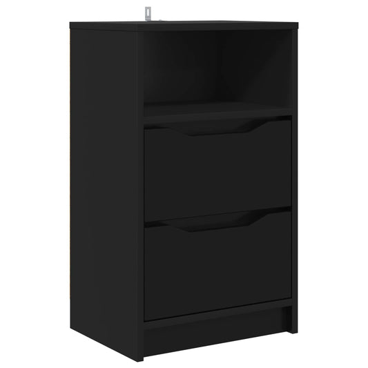 vidaXL Bedside Table Black 40 x 30 x 467 cm Engineered Wood