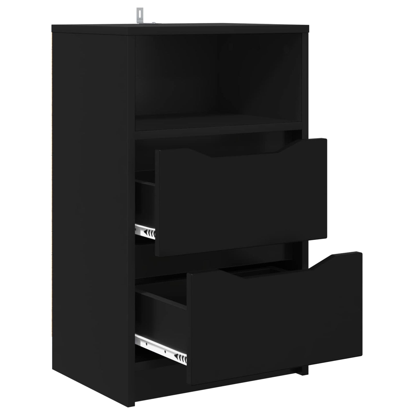 vidaXL Bedside Table Black 40 x 30 x 467 cm Engineered Wood