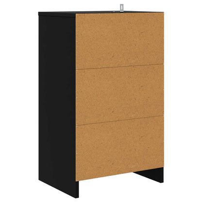 vidaXL Bedside Table Black 40 x 30 x 467 cm Engineered Wood