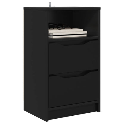 vidaXL Bedside Table Black 40 x 30 x 467 cm Engineered Wood