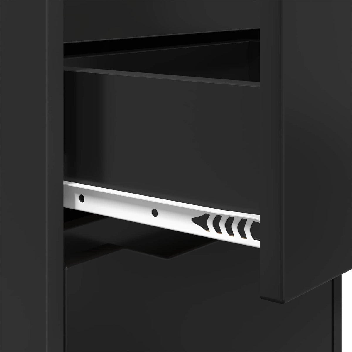 vidaXL Bedside Tables 2 pcs Black 40 x 30 x 67 cm Engineered Wood