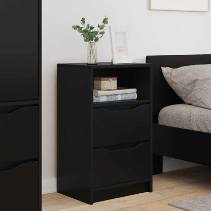 vidaXL Bedside Tables 2 pcs Black 40 x 30 x 467 cm Engineered Wood