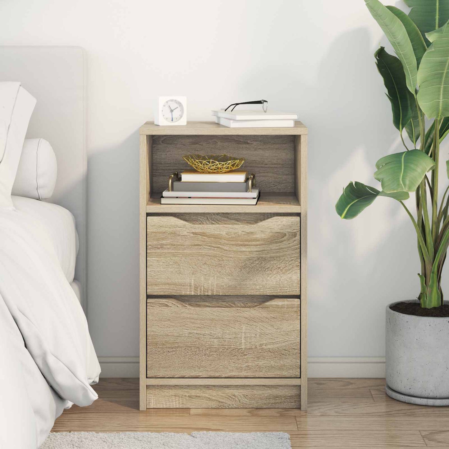 vidaXL Bedside Table Sonoma Oak 40 x 30 x 467 cm Engineered Wood