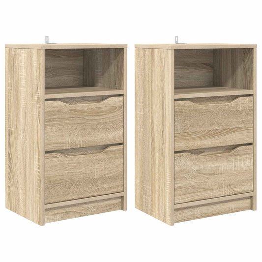 vidaXL Bedside Tables with Drawer 2 pcs Sonoma Oak 40 x 30 x 467 cm