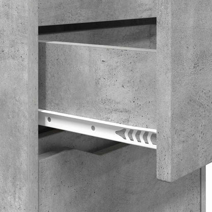 vidaXL Bedside Table Concrete Grey 40 x 30 x 467 cm Engineered Wood