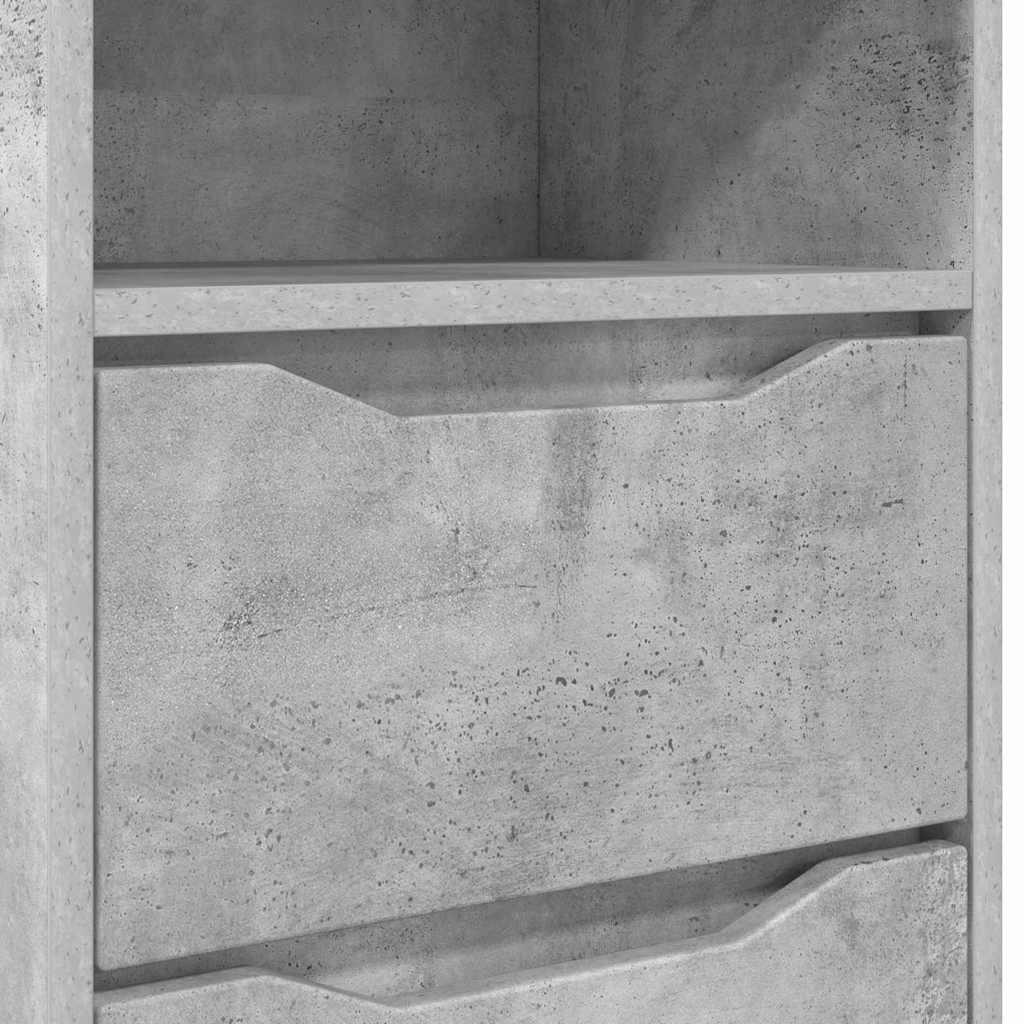 vidaXL Bedside Table Concrete Grey 40 x 30 x 467 cm Engineered Wood