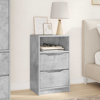 vidaXL Bedside Table Concrete Grey 40 x 30 x 67 cm Engineered Wood