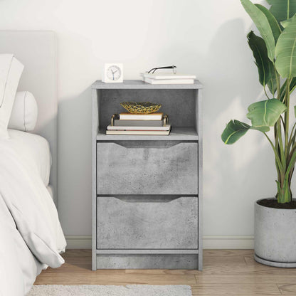 vidaXL Bedside Table Concrete Grey 40 x 30 x 467 cm Engineered Wood