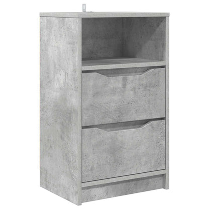 vidaXL Bedside Table Concrete Grey 40 x 30 x 467 cm Engineered Wood