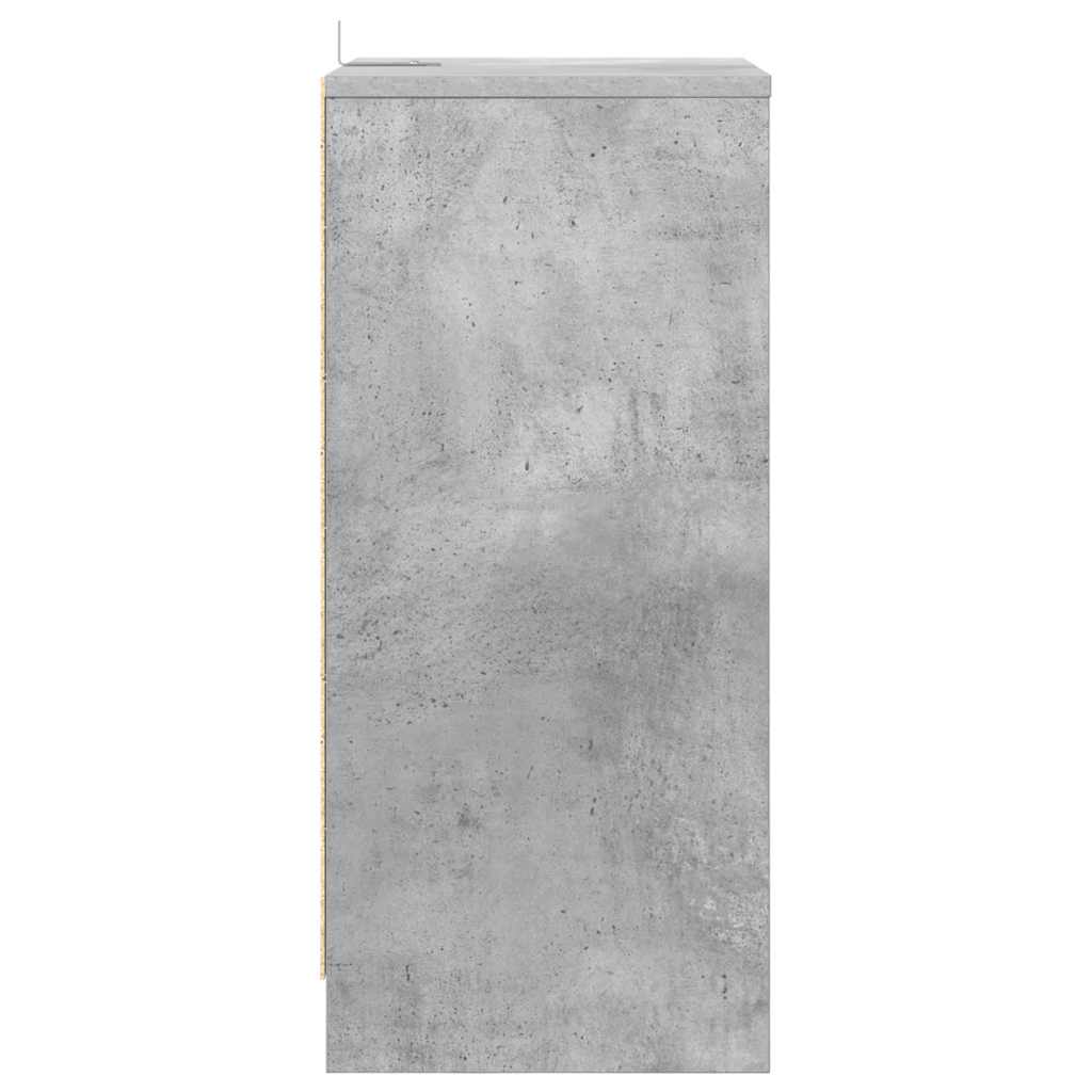 vidaXL Bedside Table Concrete Grey 40 x 30 x 467 cm Engineered Wood