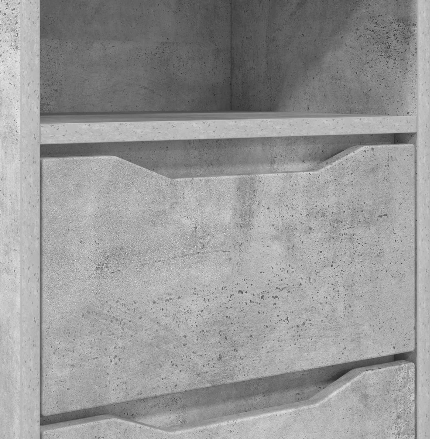 vidaXL Bedside Tables with Drawer 2 pcs Concrete Grey 40 x 30 x 467 cm