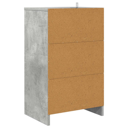 vidaXL Bedside Tables with Drawer 2 pcs Concrete Grey 40 x 30 x 467 cm