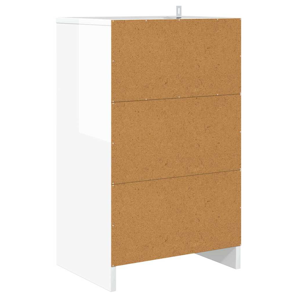 vidaXL Bedside Tables 2 pcs High Gloss White 40 x 30 x 67 cm