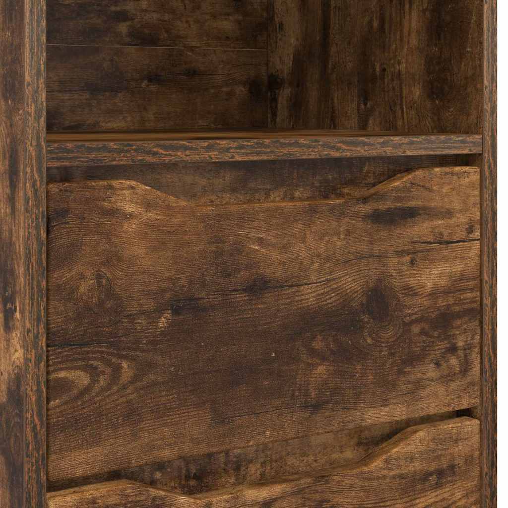 vidaXL Bedside Table Smoked Oak 40 x 30 x 467 cm Engineered Wood