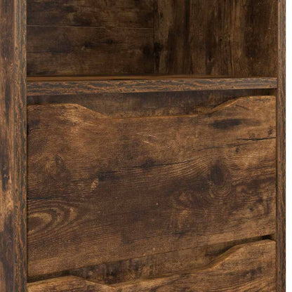 vidaXL Bedside Table Smoked Oak 40 x 30 x 467 cm Engineered Wood
