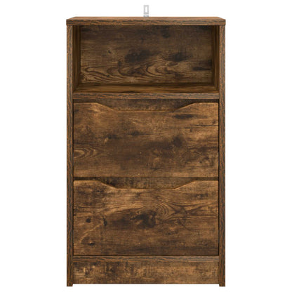 vidaXL Bedside Table Smoked Oak 40 x 30 x 467 cm Engineered Wood