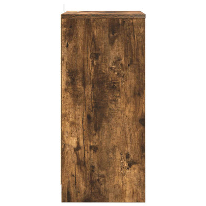 vidaXL Bedside Table Smoked Oak 40 x 30 x 467 cm Engineered Wood