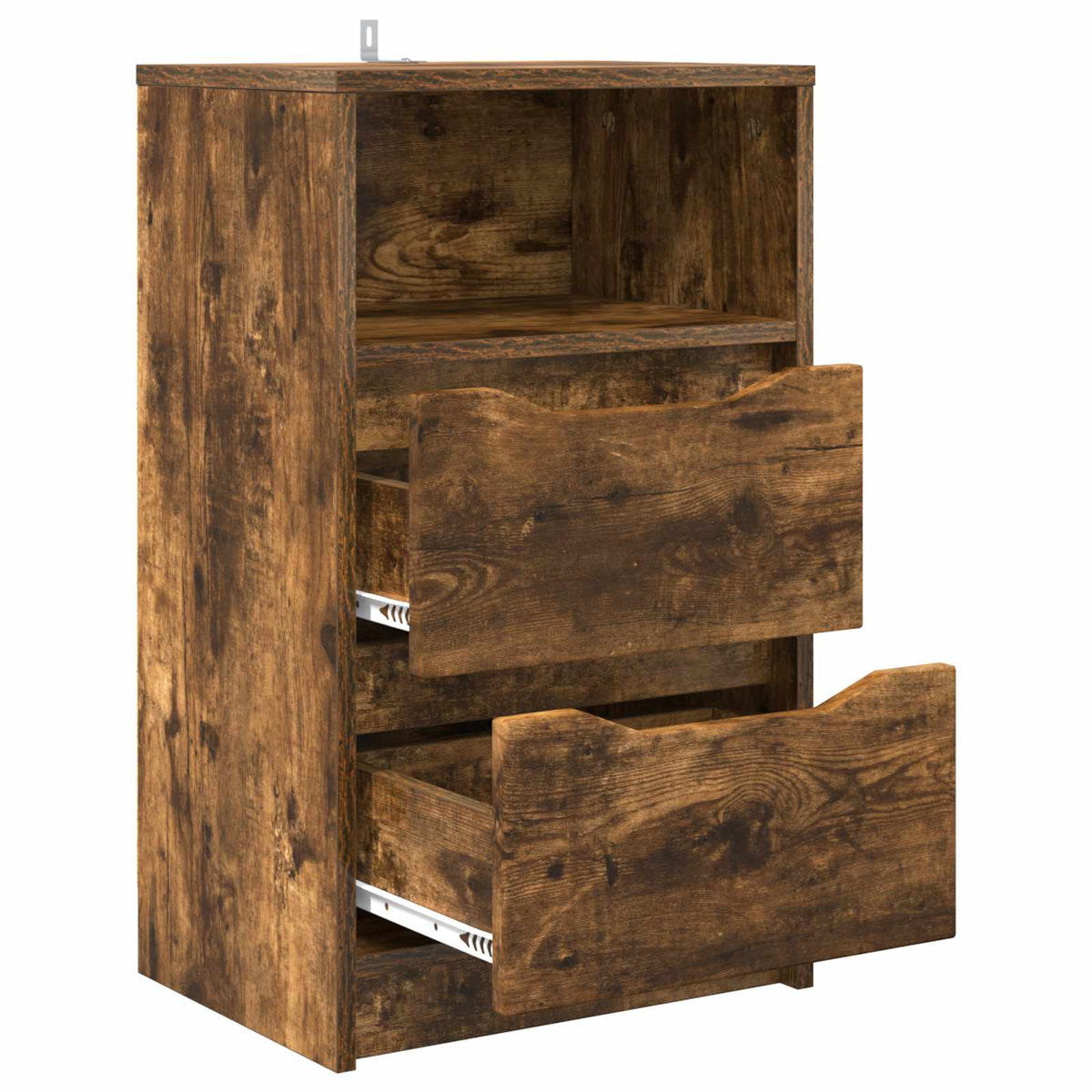 vidaXL Bedside Tables 2 pcs Smoked Oak 40 x 30 x 67 cm Engineered Wood
