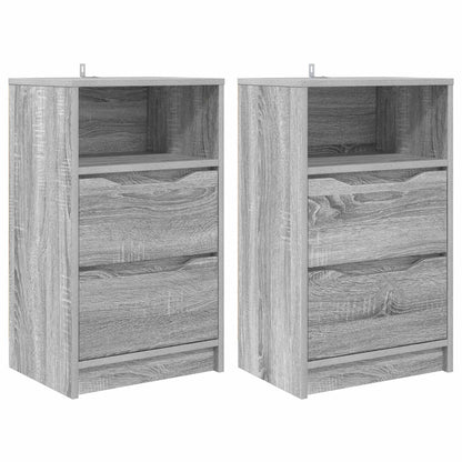 vidaXL Bedside Tables with Drawer 2 pcs Grey Sonoma 40 x 30 x 467 cm
