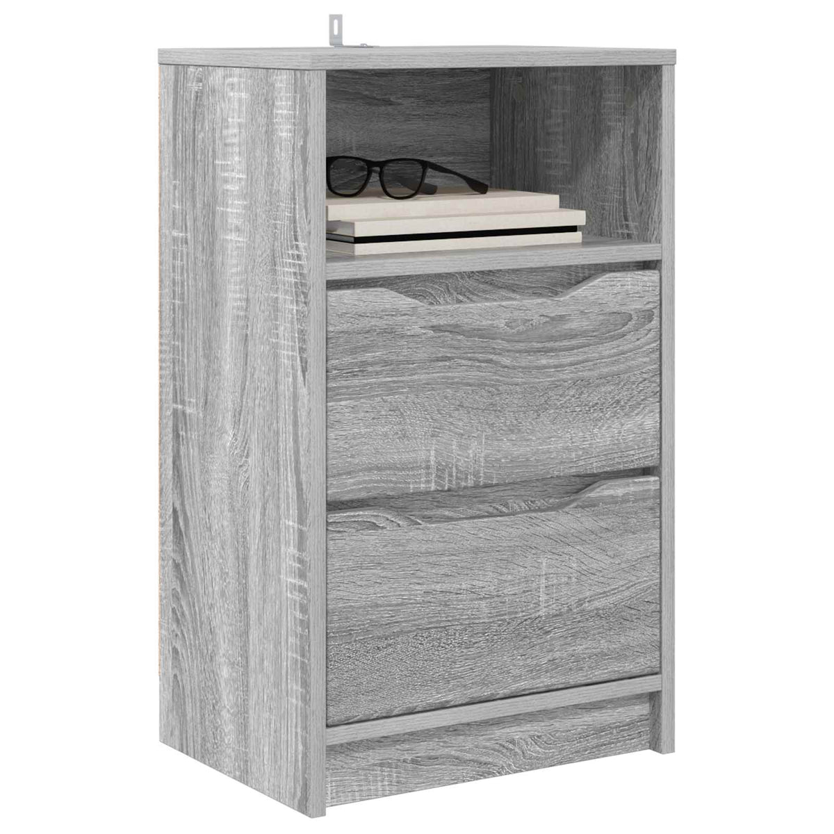 vidaXL Bedside Tables 2 pcs Grey Sonoma 40 x 30 x 67 cm