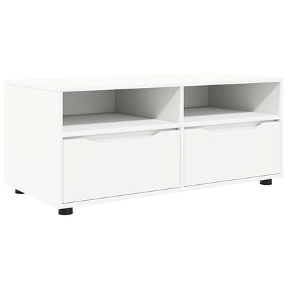 vidaXL TV Cabinet 100 x 48 x 43 cm White Engineered Wood