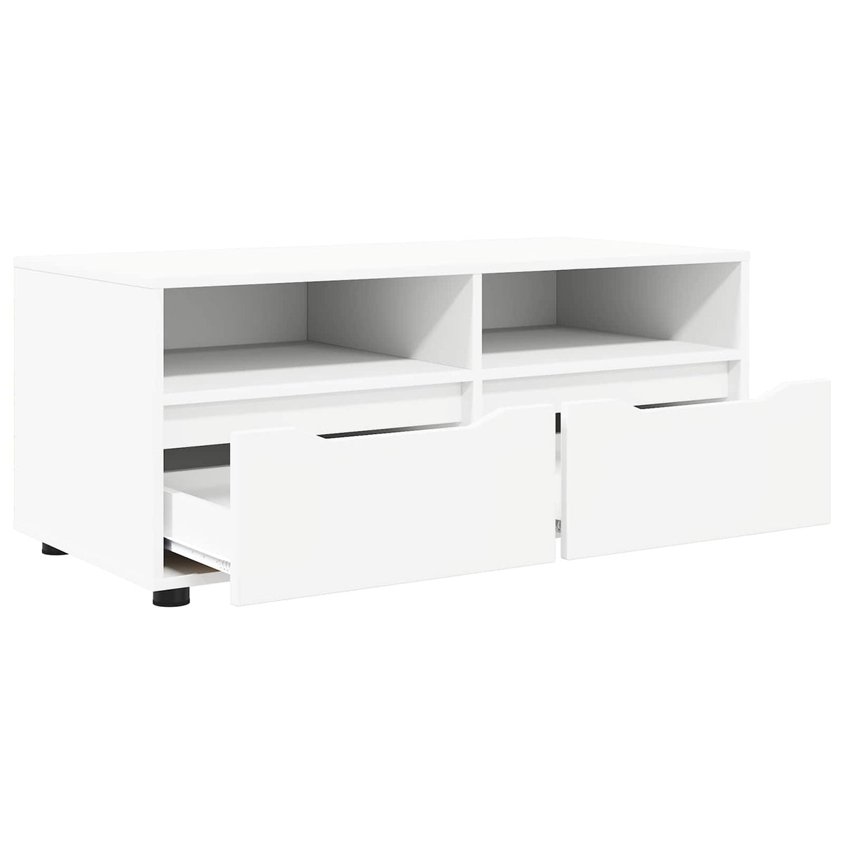 vidaXL TV Cabinet 100 x 48 x 43 cm White Engineered Wood