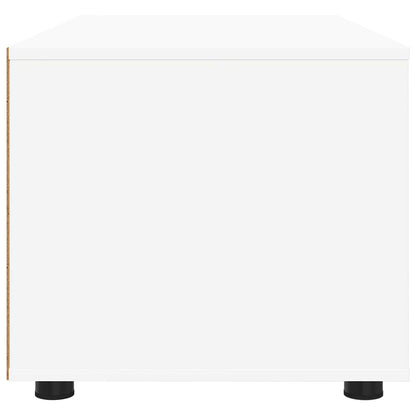 vidaXL TV Cabinet with Drawer White 100 x 48 x 43 cm Engineered Wood