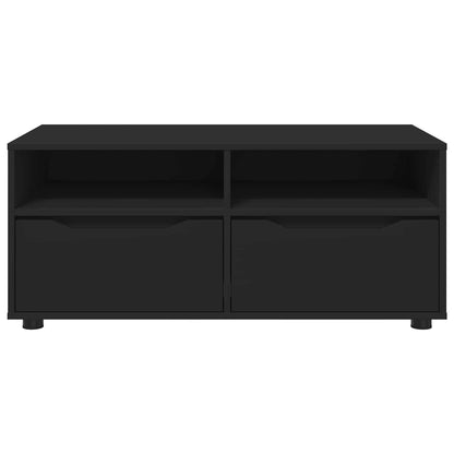 vidaXL TV Cabinet with Drawer Black 100 x 48 x 43 cm Engineered Wood