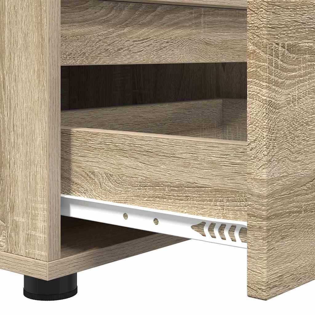 vidaXL TV Cabinet Sonoma Oak 100 x 48 x 43 cm Engineered Wood