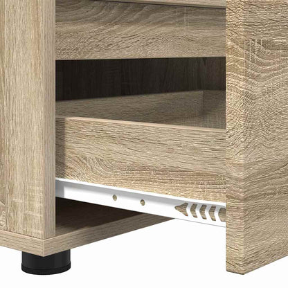 vidaXL TV Cabinet Sonoma Oak 100 x 48 x 43 cm Engineered Wood