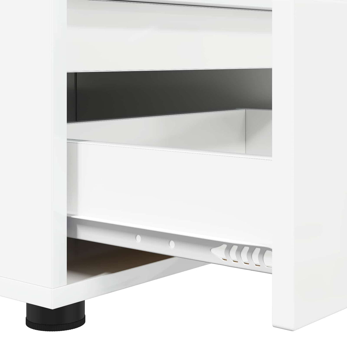 vidaXL TV Cabinet 100 x 48 x 43 cm High Gloss White Engineered Wood
