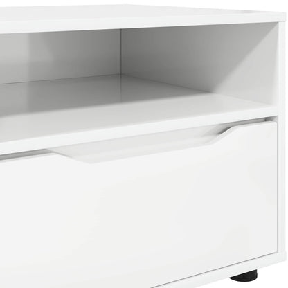 vidaXL TV Cabinet High Gloss White 100 x 48 x 43 cm Engineered Wood