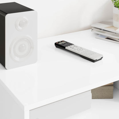 vidaXL TV Cabinet High Gloss White 100 x 48 x 43 cm Engineered Wood