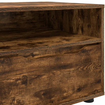 vidaXL TV Cabinet Smoked Oak 100 x 48 x 43 cm Engineered Wood