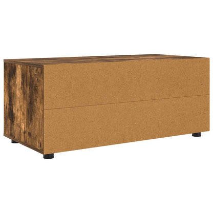 vidaXL TV Cabinet Smoked Oak 100 x 48 x 43 cm Engineered Wood