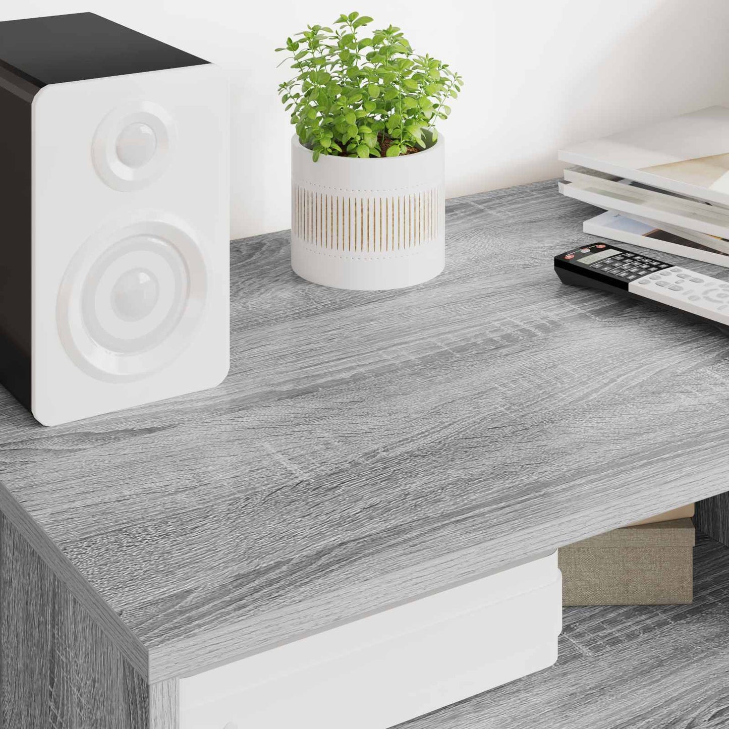 vidaXL TV Cabinet 100 x 48 x 43 cm Grey Sonoma Engineered Wood
