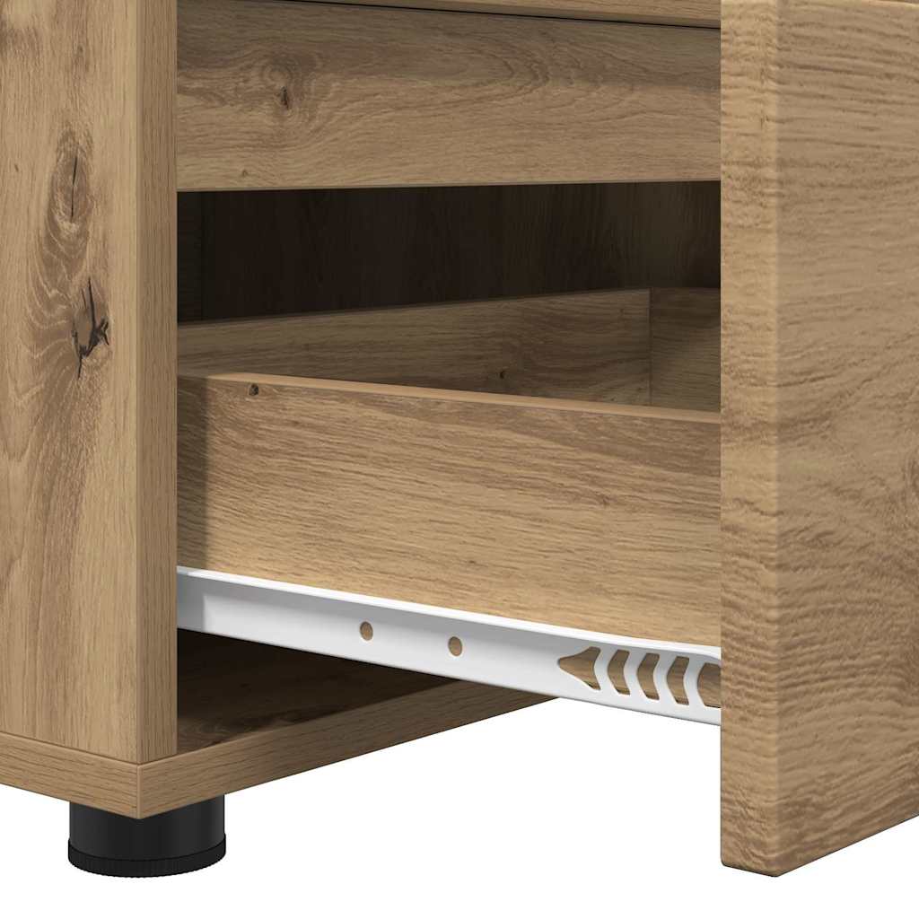vidaXL TV Cabinet 100 x 48 x 43 cm Artisan Oak Engineered Wood