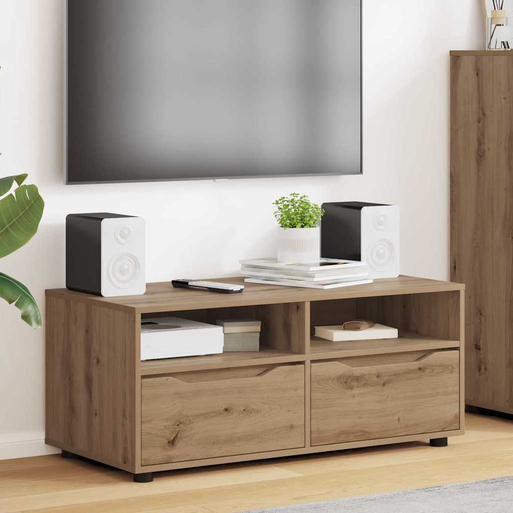 vidaXL TV Cabinet 100 x 48 x 43 cm Artisan Oak Engineered Wood