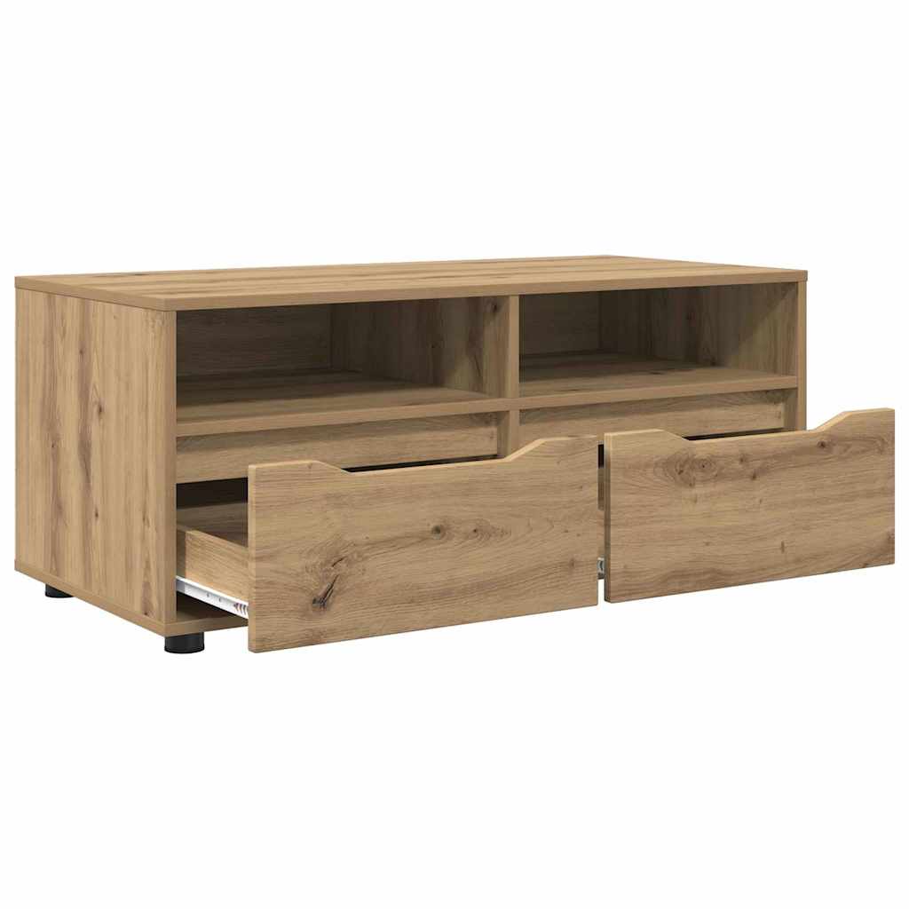 vidaXL TV Cabinet 100 x 48 x 43 cm Artisan Oak Engineered Wood