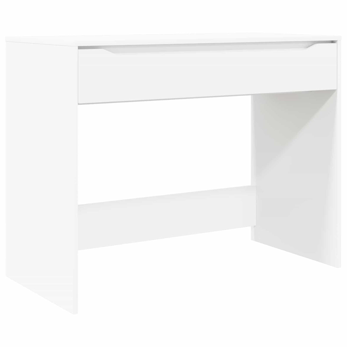 vidaXL Desk with Drawer White 100 x 50 x 78 cm Engineered Wood