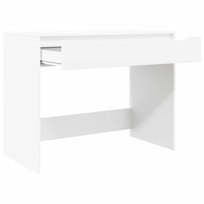 vidaXL Desk with Drawer White 100 x 50 x 78 cm Engineered Wood