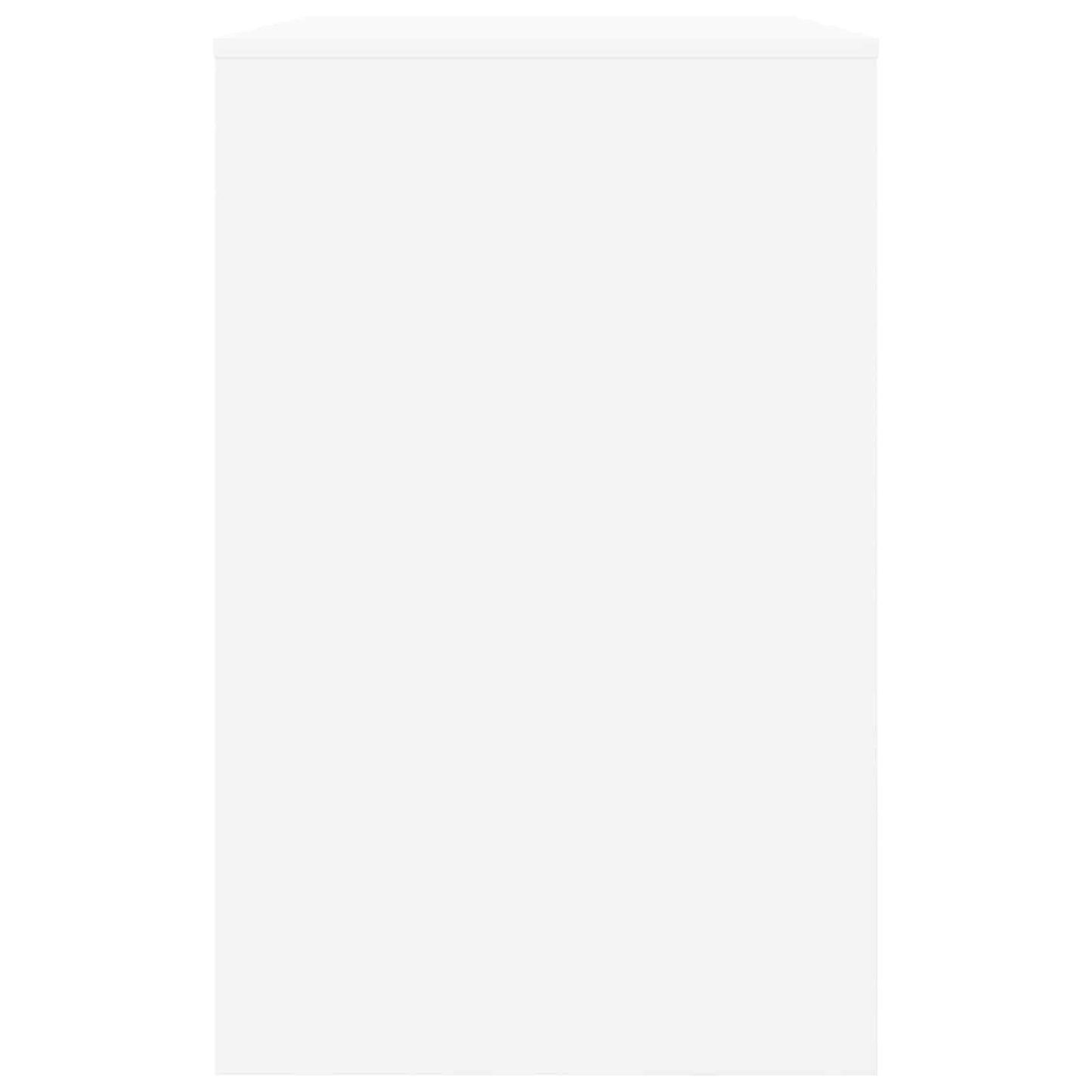 vidaXL Desk with Drawer White 100 x 50 x 78 cm Engineered Wood