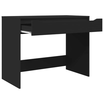vidaXL Desk with Drawer Black 100 x 50 x 78 cm Engineered Wood