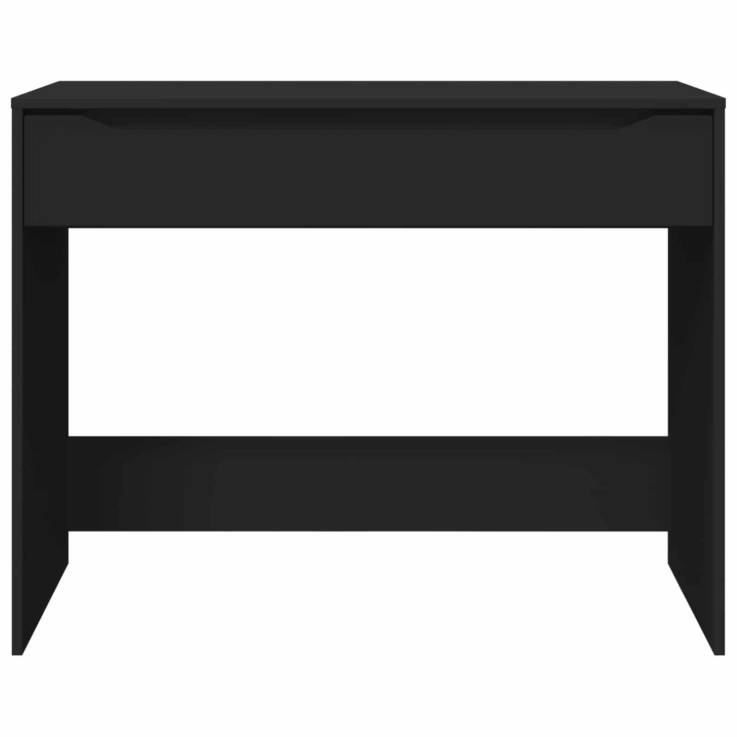 vidaXL Desk with Drawer Black 100 x 50 x 78 cm Engineered Wood